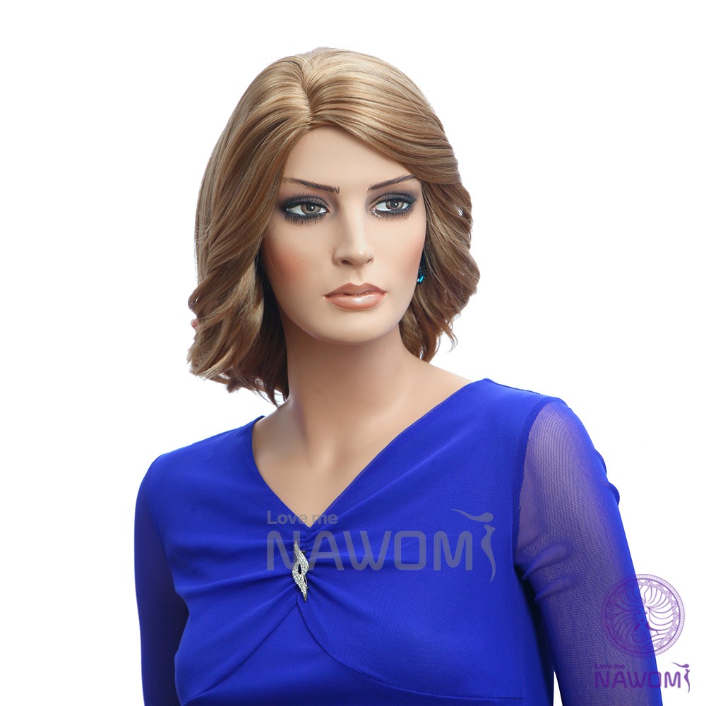 Modern-Lady39s-wigs-Short-Perruque-Synthetic-Women-Wigs-with-Bang-100-Kanekalon-Blonde-Hair-Look-rea-32709738099