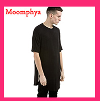 Moomphya-Streetwear-Men-extended-back-tails-swag-funny-t-shirts-with-back-zip-Hip-hop-longline-hipst-32670262672