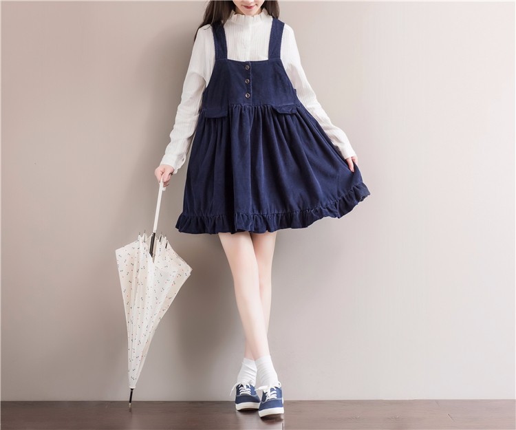 Mori-Girl-Womens-Pleated-Strap-Corduroy-Dress-Japan-Fashion-sleeveless-Cute-Casual-Overalls-Dresses--32772118811