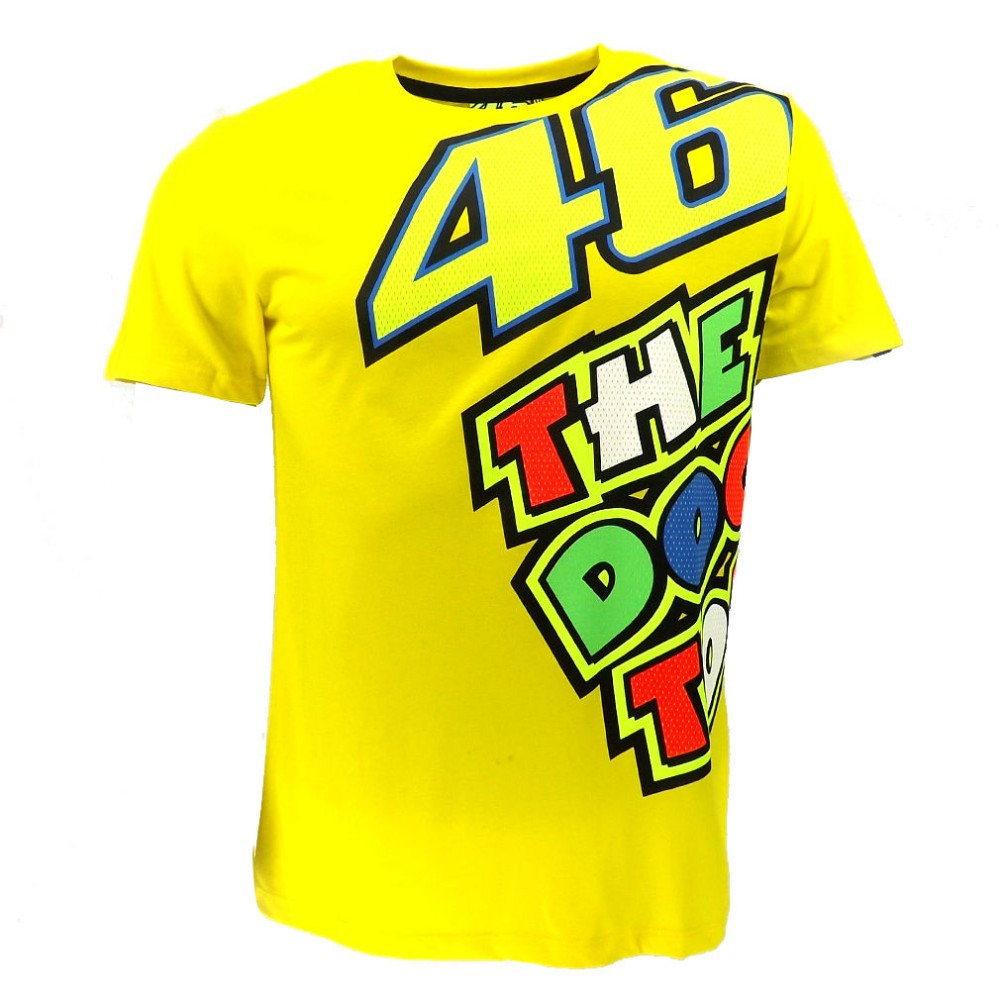 Moto-GP-Valentino-Rossi-VR46-Yellow-46-The-Doctor-T-Shirt-Racing-Sport-Motor-T-shirt-32686497037
