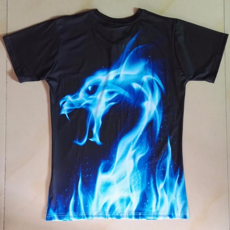 Mr1991INC-Cool-T-shirt-MenWomen-3d-Tshirt-Print-Blue-Fire-Snake-Short-Sleeve-Summer-Tops-Tees-T-shir-32781956760