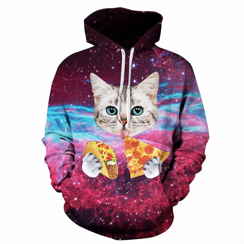 Mr1991INC-MenWomen-Hooded-Hoodies-Print-Pizza-Cat-Space-Galaxy-3d-Sweatshirts-With-Hat-Autumn-Winter-32779519499