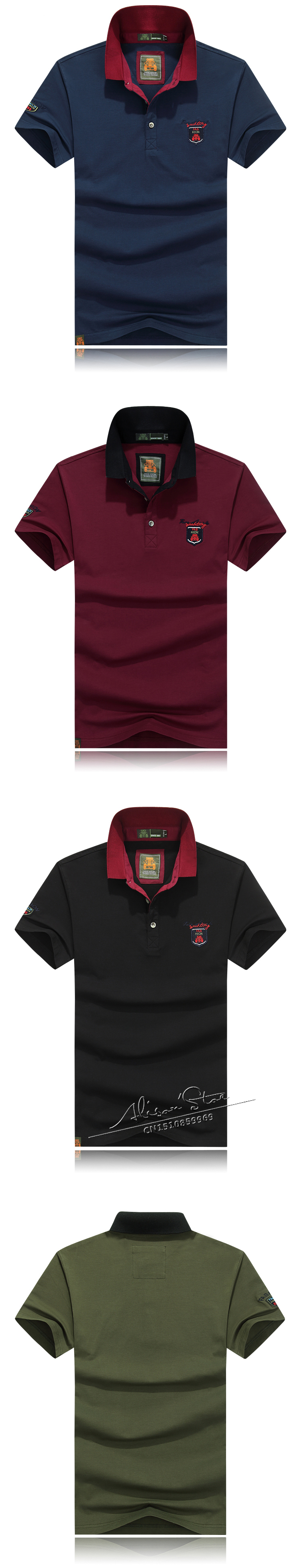 Mu-Yuan-Yang-Big-Size-Men39s-T-shirts-Solid-Cotton-Tops-ampTees-Turn-down-Collar-Men-Casual-Short-Sl-32793718752