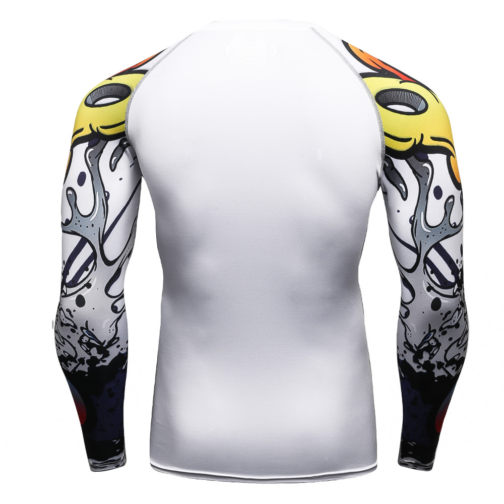 Muscle-Men-Compression-Tight-T-shirt-Long-Sleeves-Double-Sides-Prints-MMA-Rashguard-Fitness-Base-Lay-32748289825