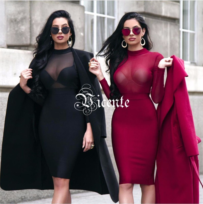 Must-Have-Free-Shipping-Stunning-Twins-Laura-amp-Klaudia-Mesh-Long-Sleeves-Patchwork-Club-Celebrity--32657682734