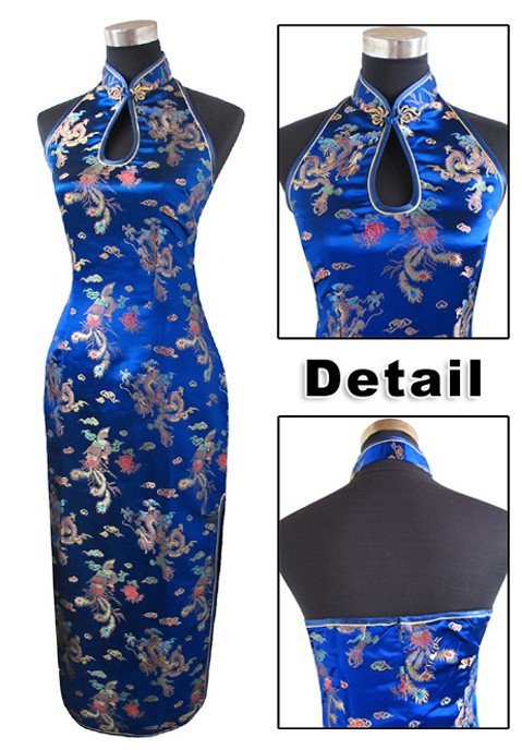 Navy-Blue-Traditional-Chinese-Halter-Cheongsam-Long-Qipao-Backless-Costume-Dress-Size-S-M-L-XL-XXL-X-32504456827