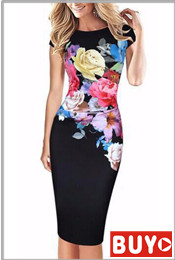 Nemidor-Women-Casual-S-2XL-Midi-Formal-Dress-Short-Sleeve-Business-Dresses-Sexy-Bodycon-Patchwork-Of-32597812157