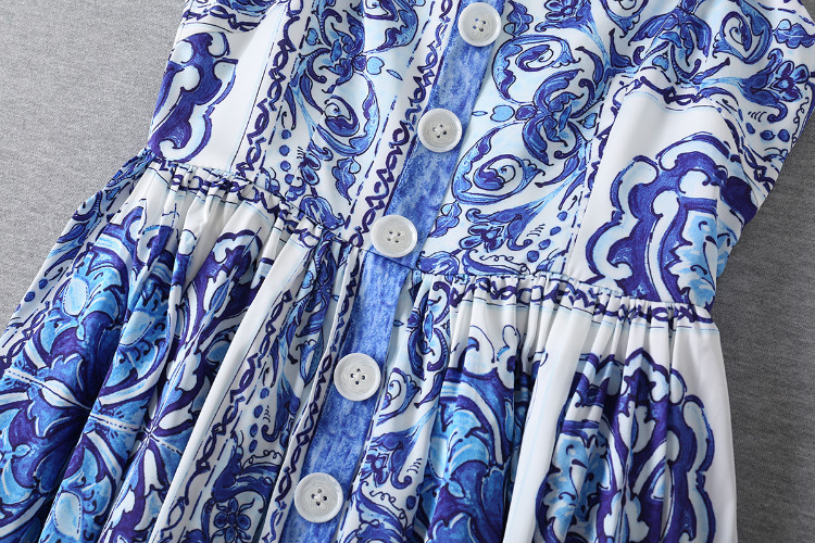 New-2015-summer-women-vintage-fashion-brand-blue-white-porcelain-print-dress-spaghetti-strap-buttons-32411359748