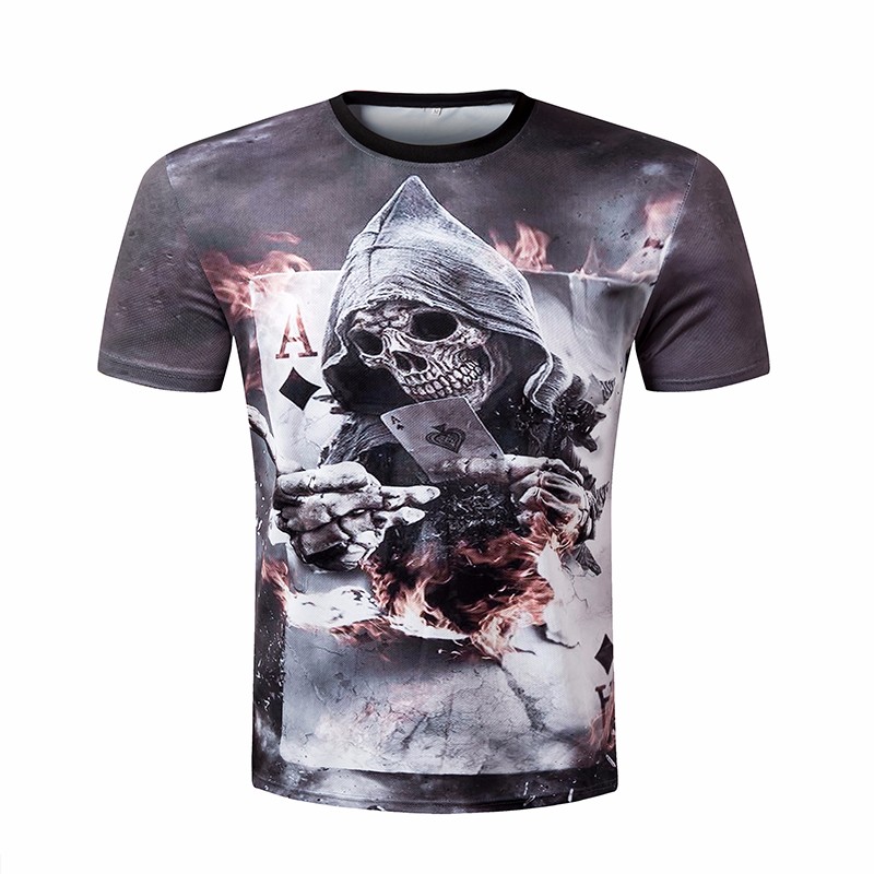 New-2016-Summer-3d-Men-short-sleeve-t-shirt-men-Skull-Burning-Print-BLINDING-Newest-Design-Casual-St-32659182511