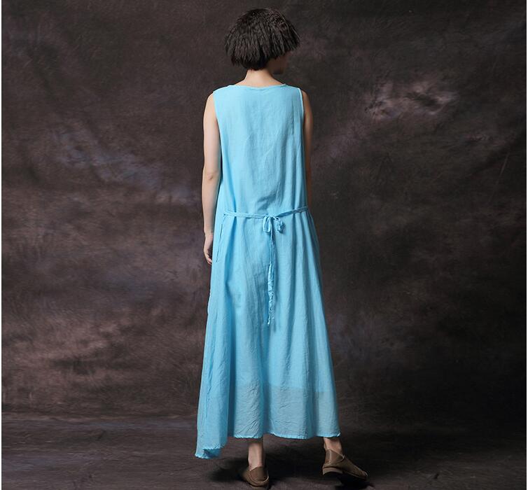 New-2017-summer-women-solid-colors-cotton-linen-dresses-Sleeveless-vintage-dresses-for-female-S56031-32682193061