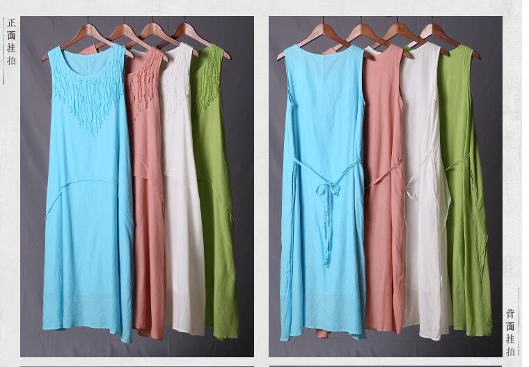 New-2017-summer-women-solid-colors-cotton-linen-dresses-Sleeveless-vintage-dresses-for-female-S56031-32682193061