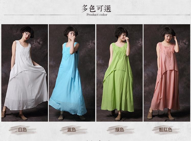 New-2017-summer-women-solid-colors-cotton-linen-dresses-Sleeveless-vintage-dresses-for-female-S56031-32682193061