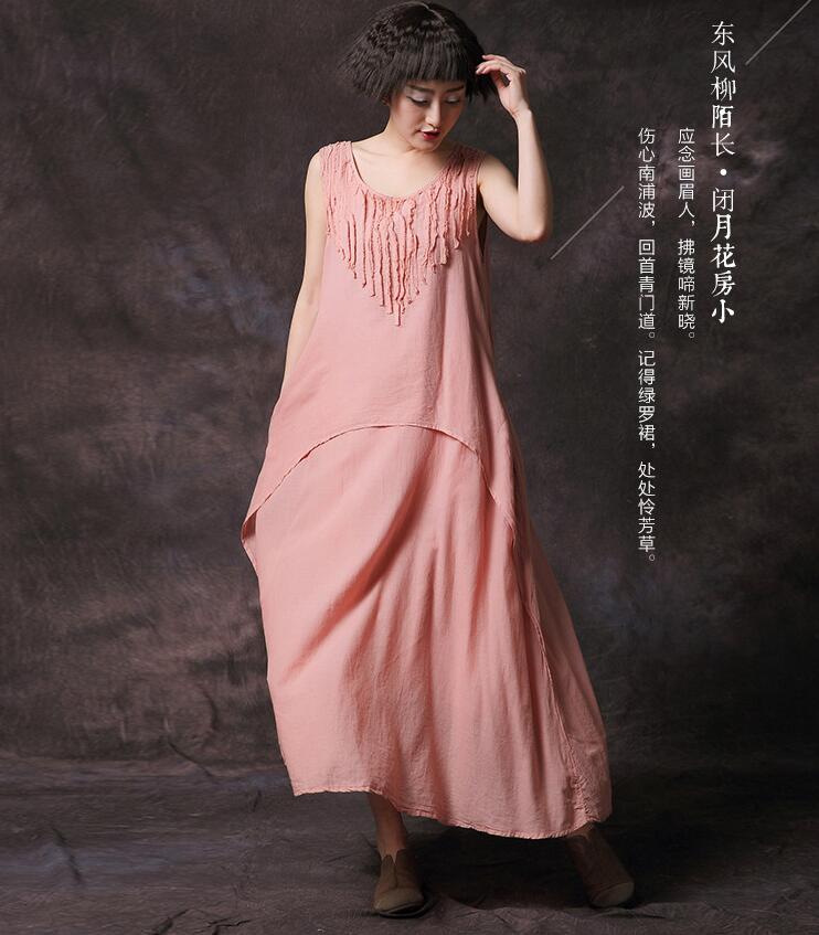 New-2017-summer-women-solid-colors-cotton-linen-dresses-Sleeveless-vintage-dresses-for-female-S56031-32682193061