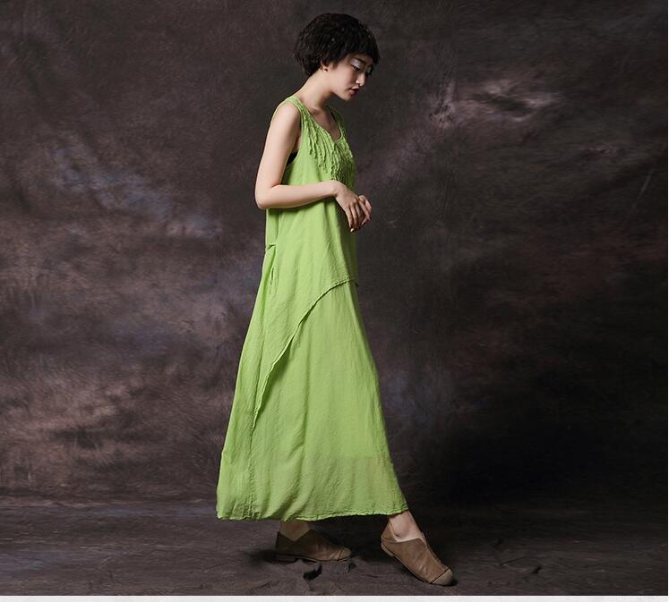 New-2017-summer-women-solid-colors-cotton-linen-dresses-Sleeveless-vintage-dresses-for-female-S56031-32682193061