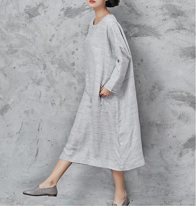 New-2018-spring-autumn-women-embroidery-cotton-linen-vintage-dresses-Wrist-sleeved-loose-waist-large-32792817312