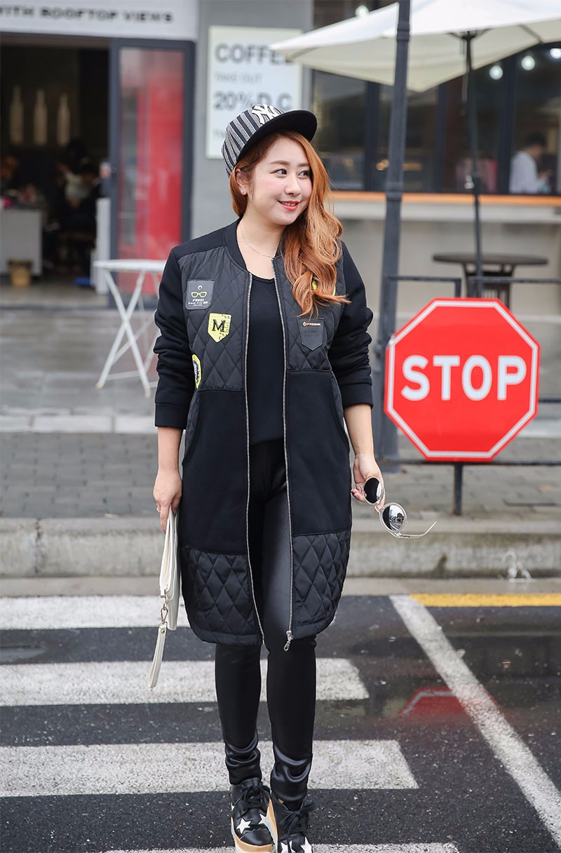 New-300-pounds-of-large-size-women-wear-winter-Korean-style-long-thin-baseball-uniform-jacket-269-32760107672