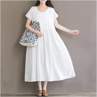 New-Arrival-2017-Summer-Fashion-Korean-Style-Women-Short-sleeve-Casual-Long-Dress-Vintage-Elegant-Pr-32675898776