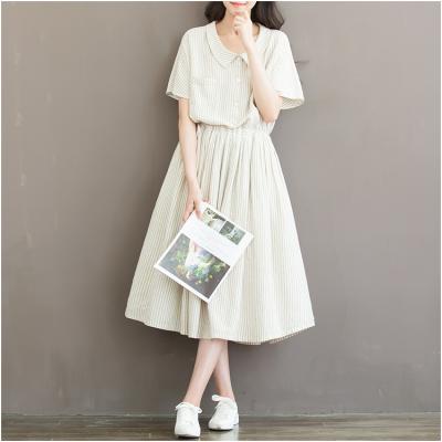 New-Arrival-2017-Summer-Fashion-Korean-Style-Women-Short-sleeve-Casual-Long-Dress-Vintage-Elegant-Pr-32675898776