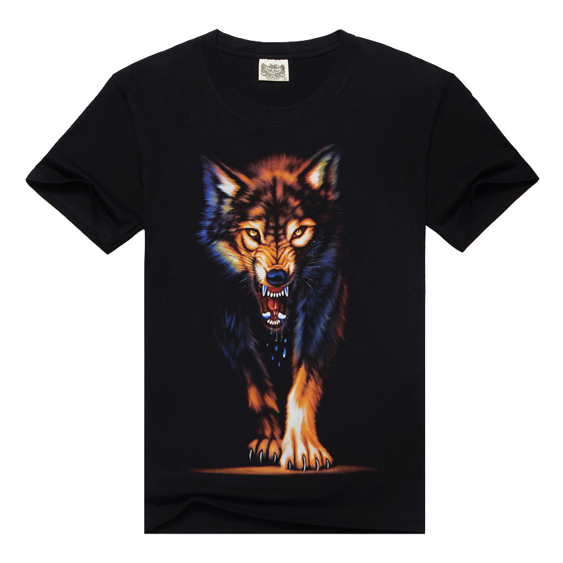 New-Arrival-Fashion-Men39s-T-shirt-Pattern-Summer-Cotton-Short-sleeve-3D-Tiger-Wolf-Eagle-Man-T-Shir-32795524907