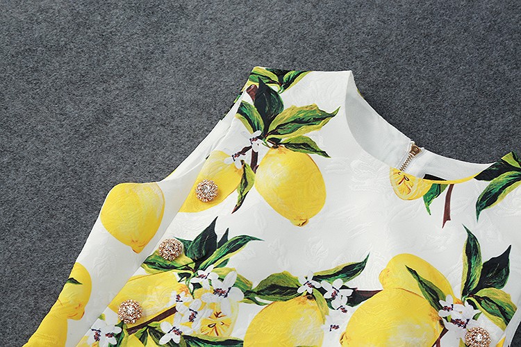 New-Arrival-Lemons-Printed--Jacquard-Sleeveless--Dress--160409LU01-32650063903