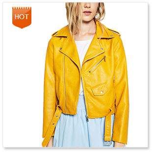 New-Autumn-High-Fashion-Street-Women39s-Short-Washed-PU-Leather-Jacket-Zipper-Bright-Colors-New-Ladi-32702344764