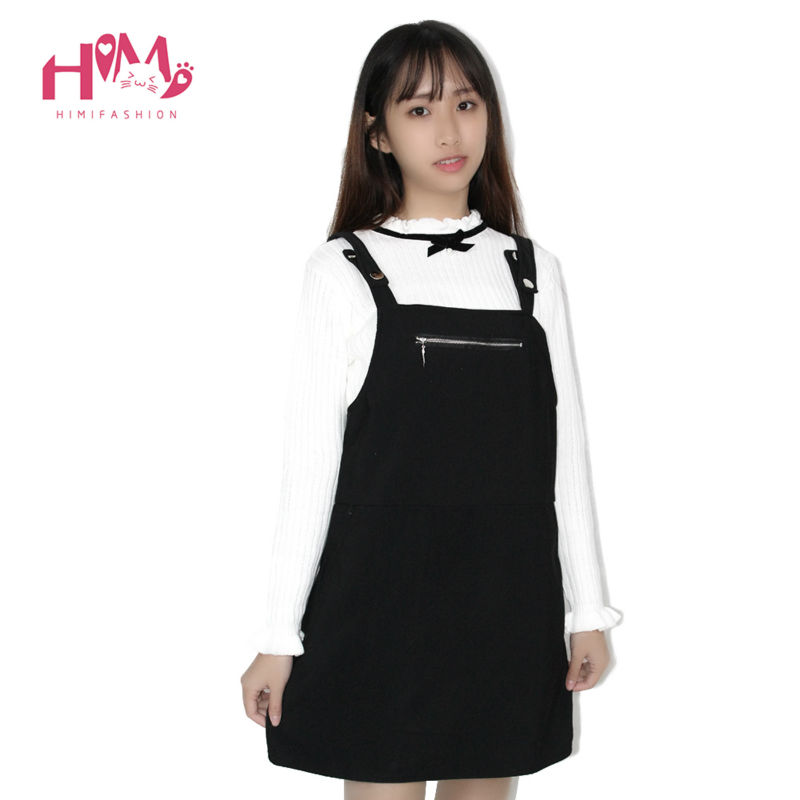 New-Autumn-Winter-New-Fashion-Good-Qulity-Black-Plaid-Dress-Women-Korean-Zipper-Pocket-Knitting-Thic-32580869346