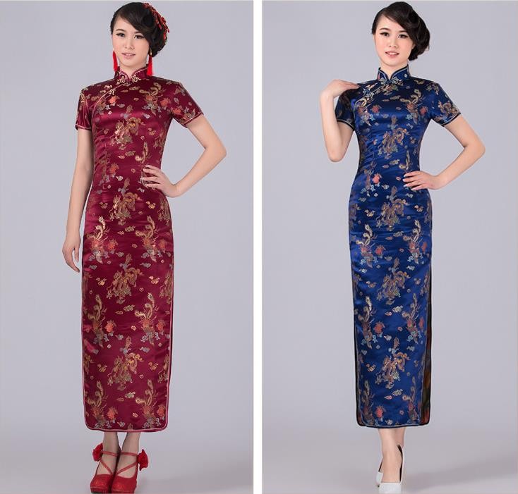 New-Burgundy-Chinese-Women39s-Traditional-Long-Dress-Silk-Satin-Qipao-Cheongsam-Top-Size-S-M-L-XL-XX-1702385962