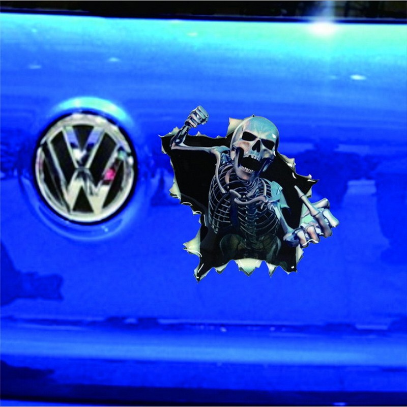 New-Funny-Car-Sticker--Skull-Car-Hoods-Trunk-Thriller-Rear-Window-Decal-Car-Decal-Covers-Waterproof--32660622545