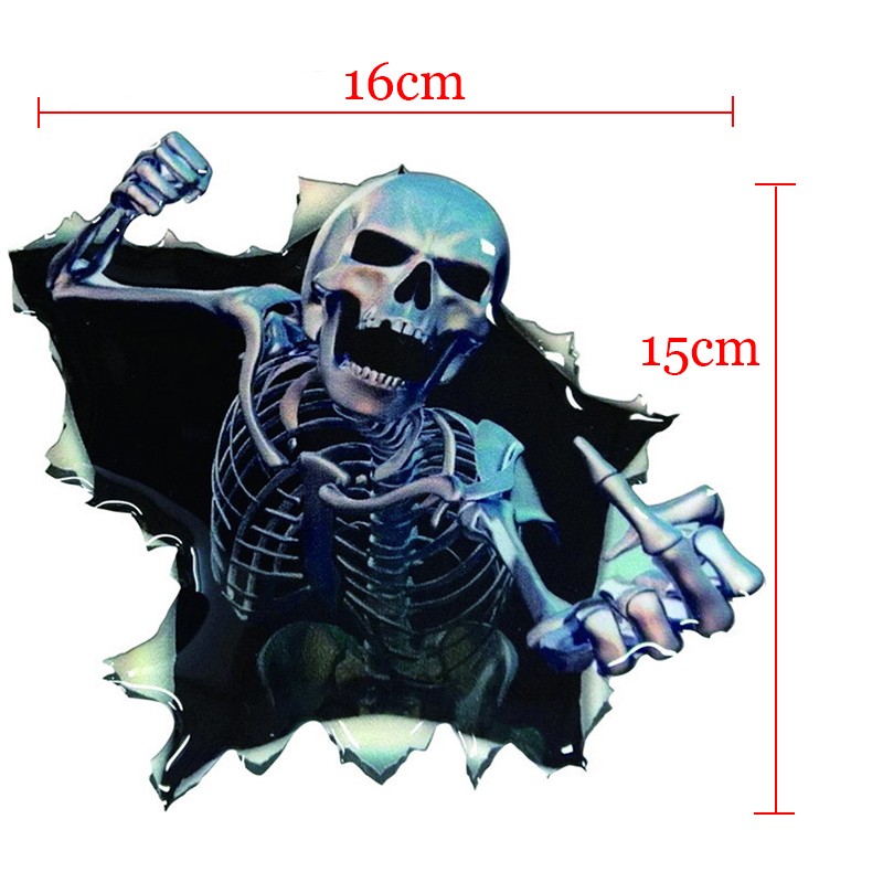 New-Funny-Car-Sticker--Skull-Car-Hoods-Trunk-Thriller-Rear-Window-Decal-Car-Decal-Covers-Waterproof--32660622545