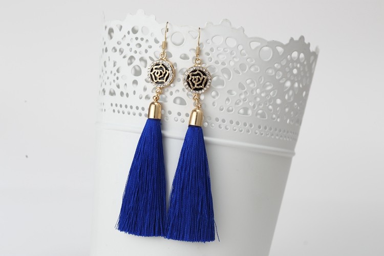 New-Tassel-Long-Earrings-For-Women-Bijoux-Fashion-Jewelry-Wholesale-Rose-Flower-Rhinestone-Dangle-Ea-32712626914