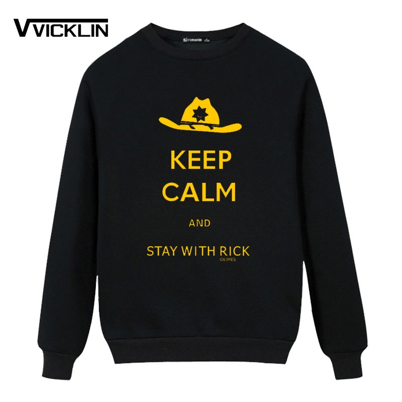 New-The-Walking-Dead-Men-Fleece-Hoodies-Sweatshirt-Keep-Calm-And-Stay-With-Rick-Grimes-Cotton-fashio-32738959636