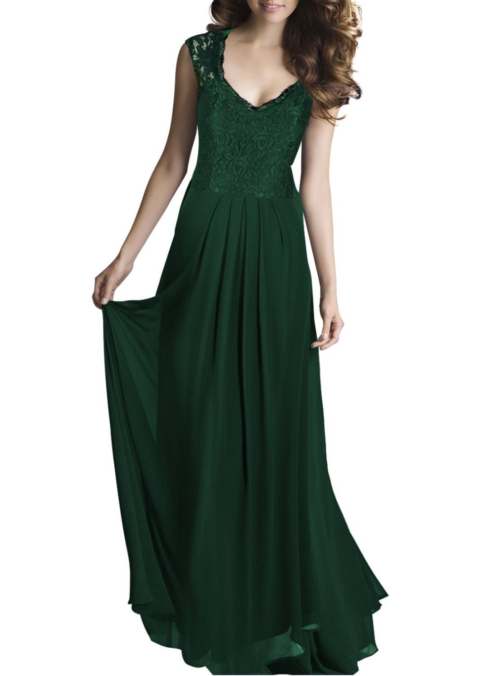 New-Women39s-Elegant-Sleeveless-V-Neck-Lace-Embroidery-Chiffon-Floor-Length-Dress-Robe-Vestidos-Even-32671781398