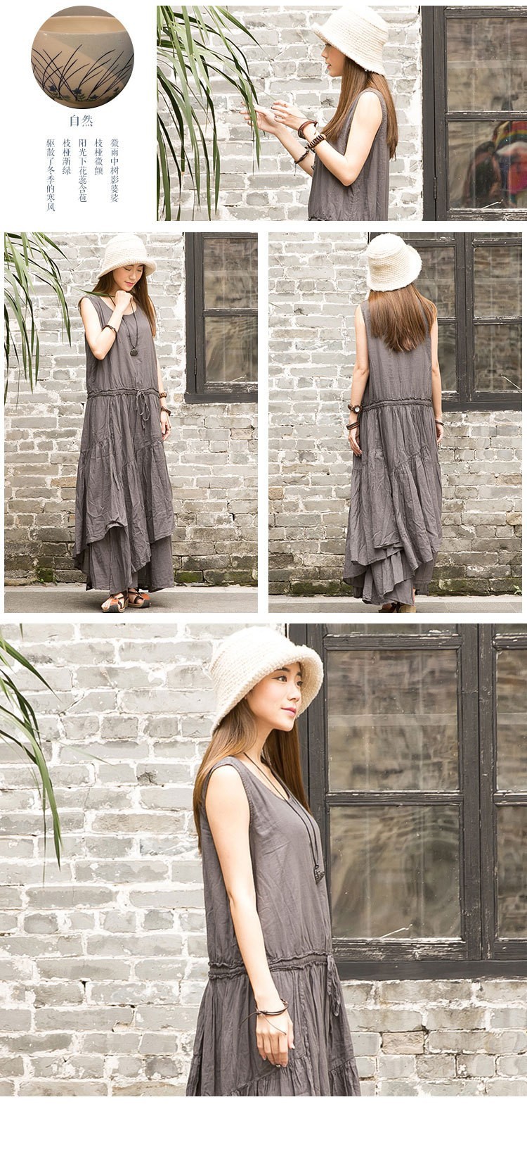 New-fashion-Summer-women-cotton-linen-multilayer-bottom-vest-dress-sleeveless-irregular-long-dresses-32310361446