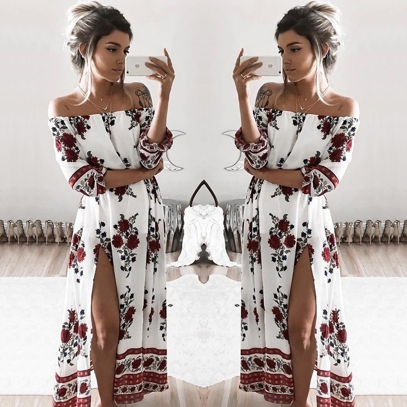 New-fashion-women-dress-spring-summer-print-slash-neck-off-shoulder-bohemian-beach-casual-long-women-32798079581