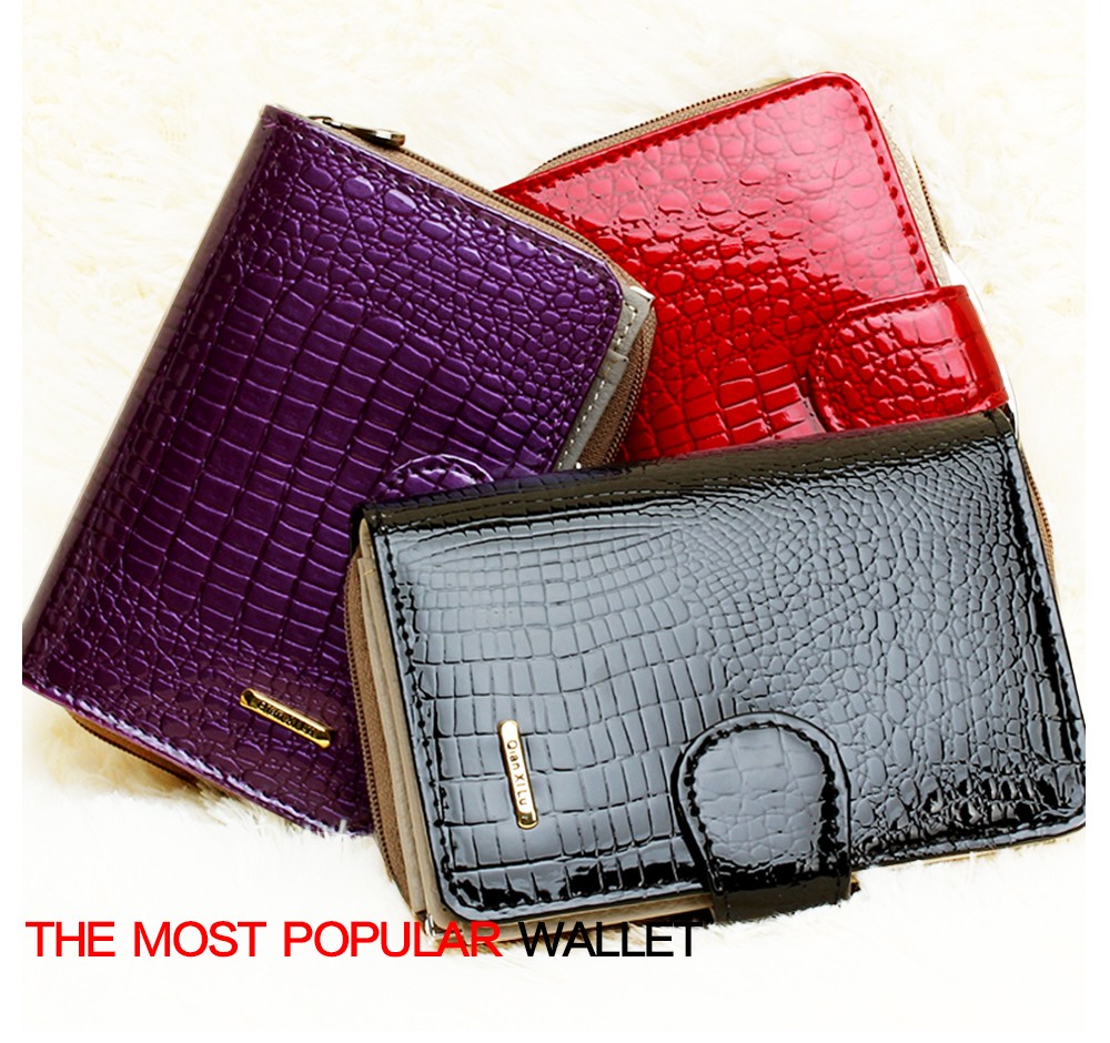 New-pattern-Genuine-leather-women39s-short-design-wallet-fashion-classic-crocodile-pattern-purse-fem-32609085048