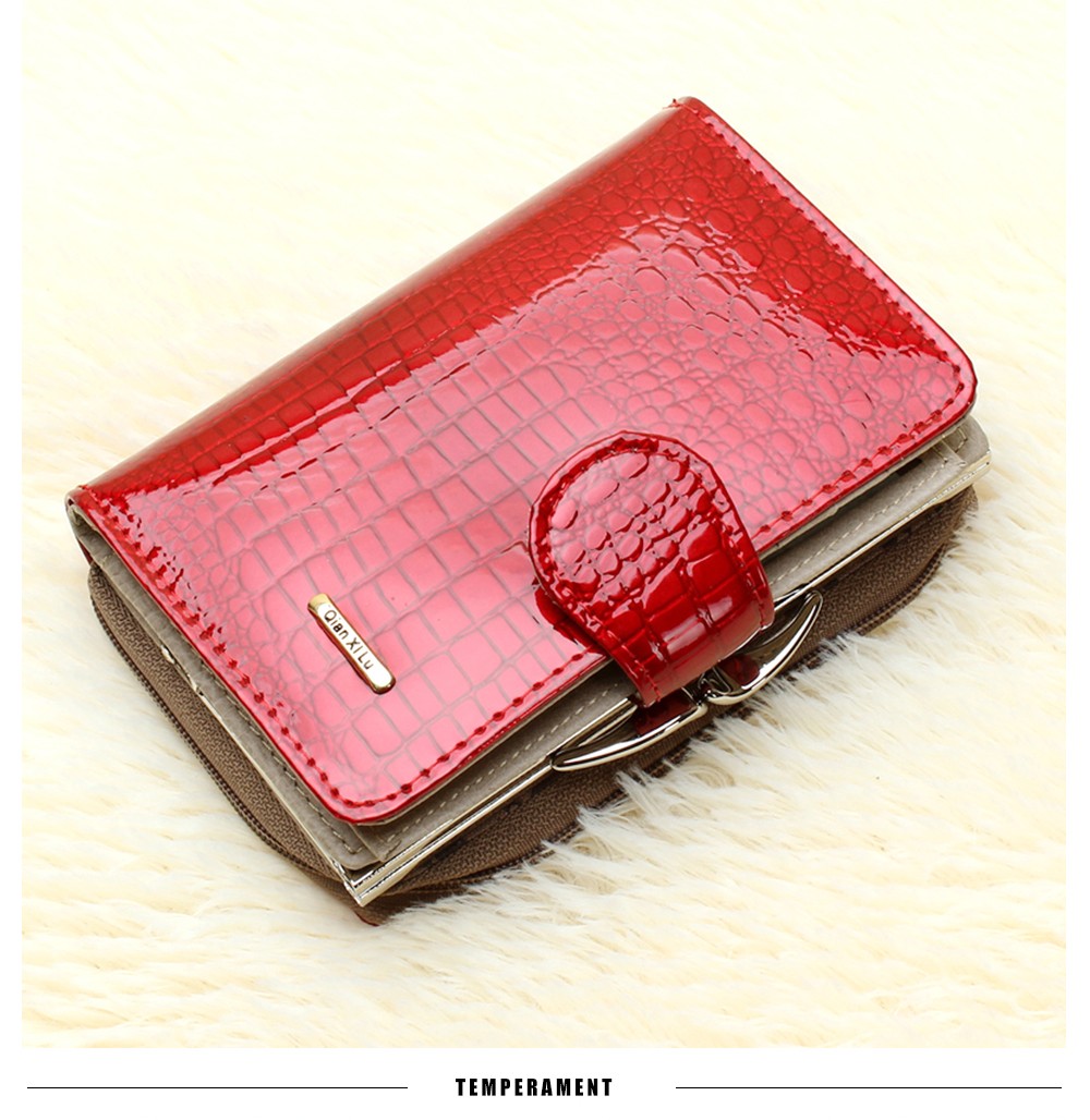 New-pattern-Genuine-leather-women39s-short-design-wallet-fashion-classic-crocodile-pattern-purse-fem-32609085048