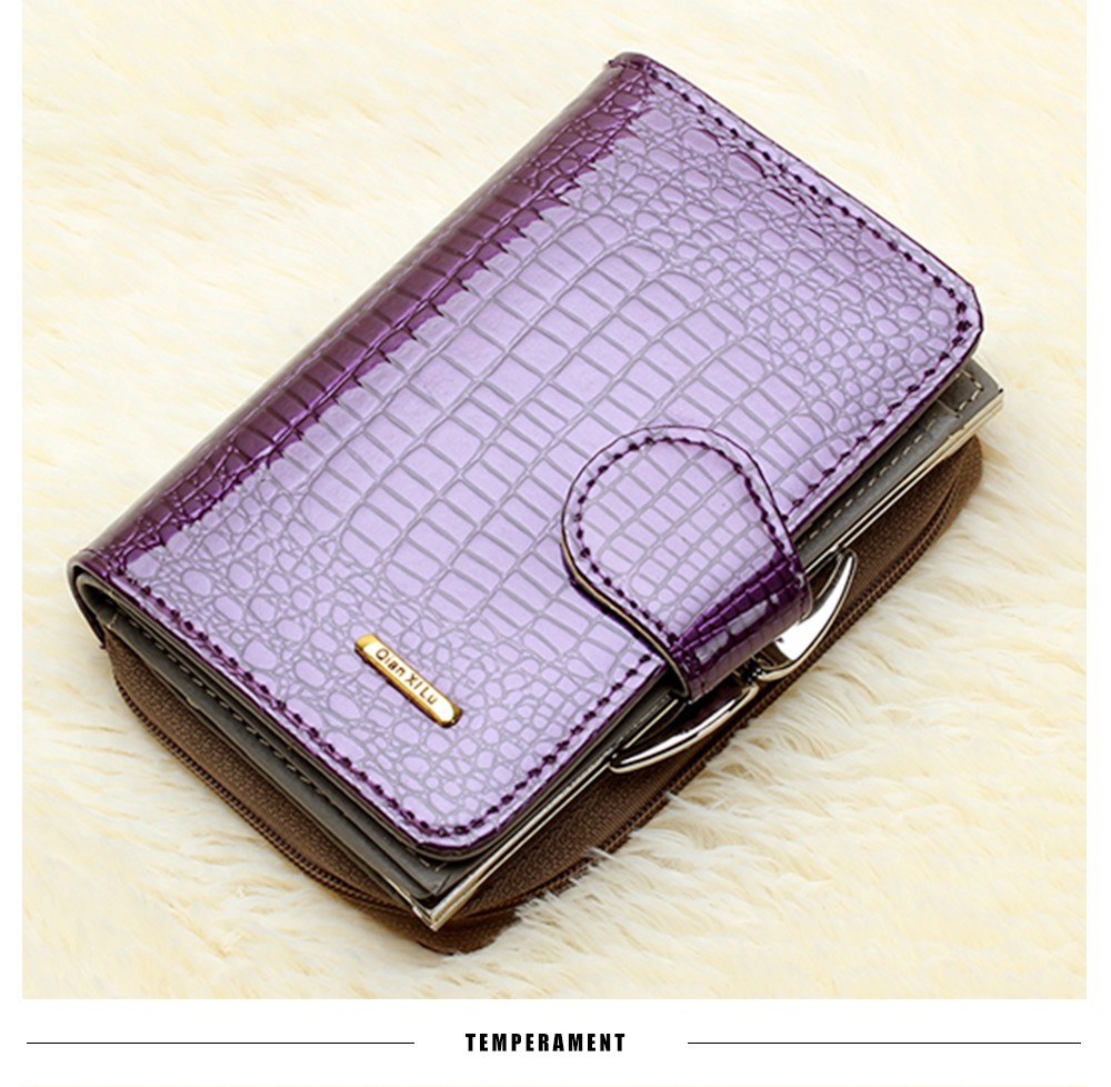 New-pattern-Genuine-leather-women39s-short-design-wallet-fashion-classic-crocodile-pattern-purse-fem-32609085048