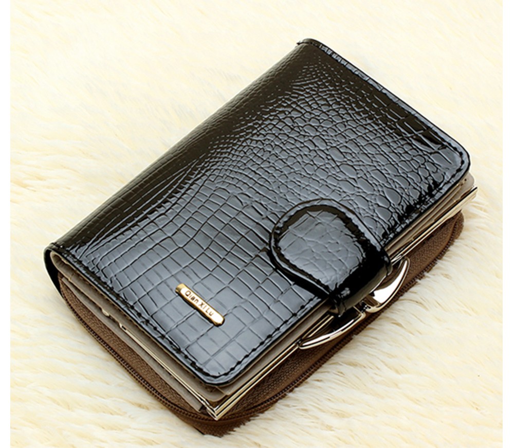 New-pattern-Genuine-leather-women39s-short-design-wallet-fashion-classic-crocodile-pattern-purse-fem-32609085048