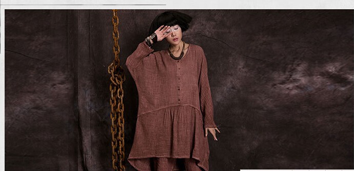 New-spring-autumn-Women39s-irregular-cotton-linen-dress-long-sleeve-O-neck-vintage-dresses--for-fema-32344659155