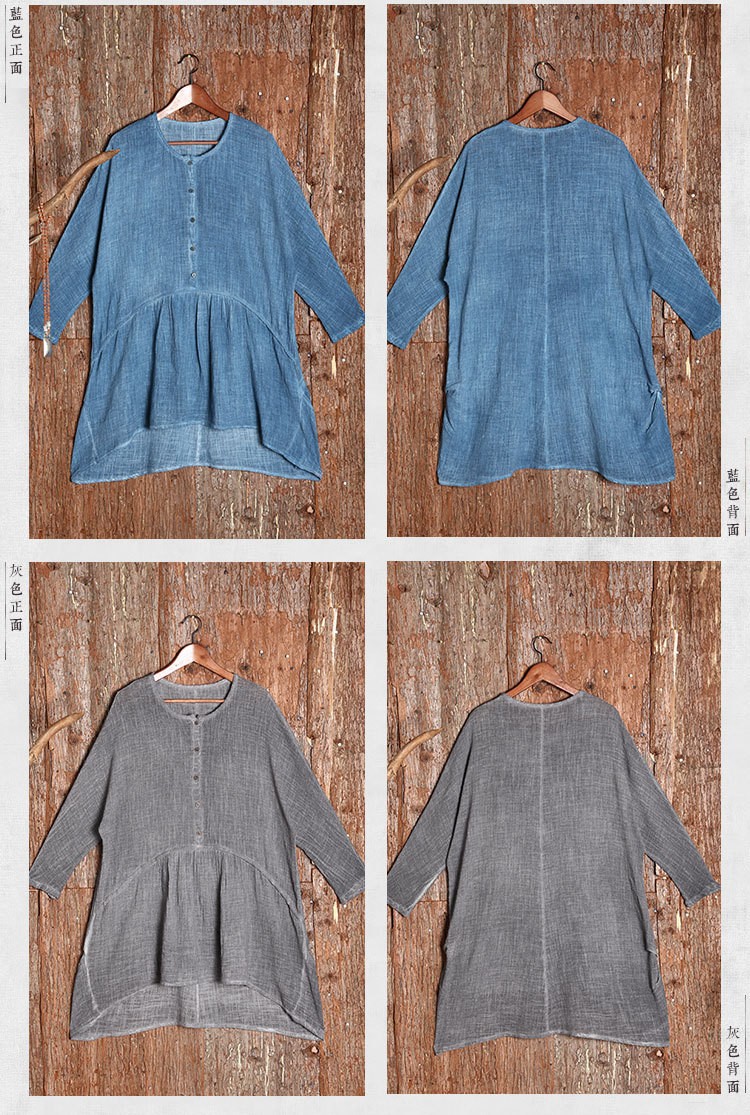 New-spring-autumn-Women39s-irregular-cotton-linen-dress-long-sleeve-O-neck-vintage-dresses--for-fema-32344659155