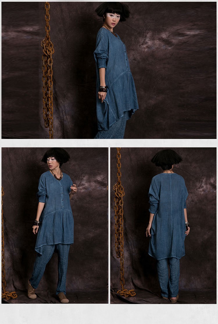 New-spring-autumn-Women39s-irregular-cotton-linen-dress-long-sleeve-O-neck-vintage-dresses--for-fema-32344659155