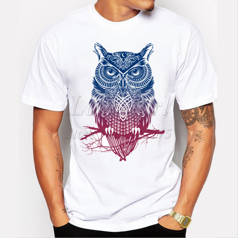 Newest-2016-men39s-fashion-short-sleeve-night-warrior-owl-printed-t-shirts--funny-tee-shirts-Hipster-32446047488