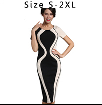 Nice-forever-Business-Female-Pencil-Dress-Elegant-Lady-Illusion-Patchwork-Sheath-Buttons-Fitted-Wome-32462203223