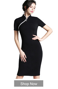 Nice-forever-Fitted-dress-Women39s-summer-Brief--Pinup-Short-Sleeve-Square-Neck-Work-Button-Bodycon--1421378253