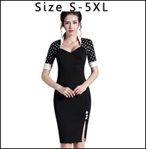 Nice-forever-Ladies-Office-elegant-Women-Tunic-Plus-Size-Work-Dress-button-Short-Sleeve-Bodycon-Busi-2025959087