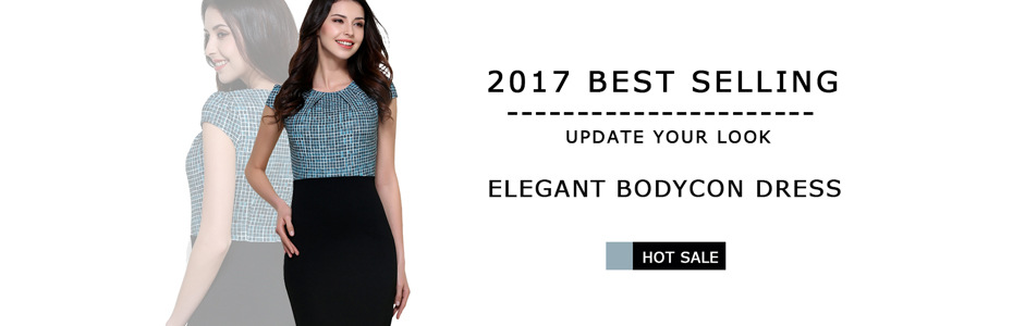 Nice-forever-women-vintage-dress-office-dresses-Autumn-black-Half-White-Lace-Sleeve-work-bodycon-Zip-2038604792