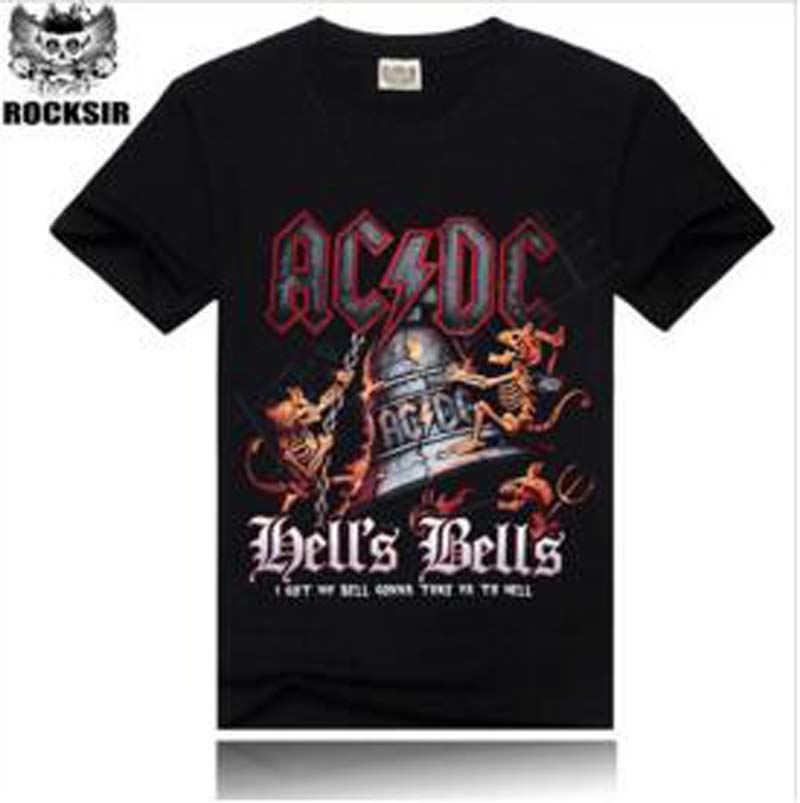 Novelty-Design-T-Shirt-Men-3d-AC-DC-Bell-Skull-Chain-acdc-I-Got-My-Bell-Gonna-Take-Ya-To-Hell-Casual-32781823943