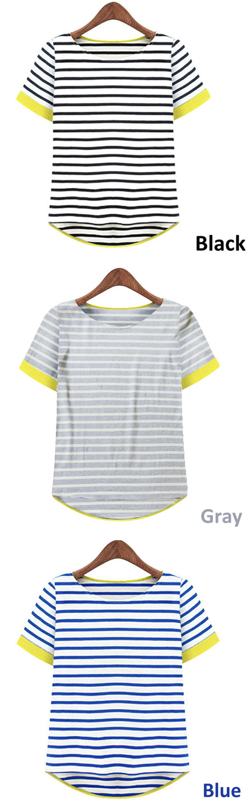 OUMENGKA-New-Women-Tops-O-Neck-T-Shirt-Short-Sleeve-Striped-T-Shirts-Tees-Blusas-Femininas-Free-Ship-32307292723