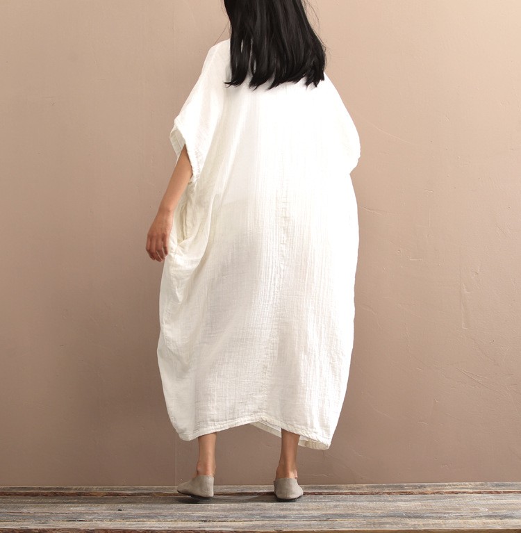 Original-vintage-loose-solid-colors-cotton-linen-dress-for-female-summer-long-gown-amp-robe-dress-pl-32684397476