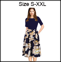 Oxiuly-2015-women-plus-size-dresses-4XL-Faux-Twinset-Belted-Tartan-Floral-Lace-Patchwork-Business-Pe-32542901162